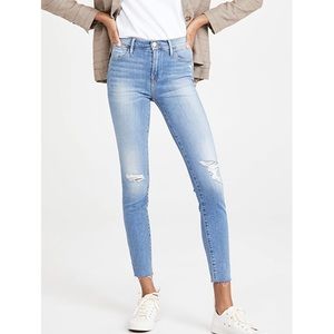 Frame Le High Skinny Crop Raw In Paltrow Place